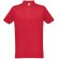 Polo berlin piqué de hombre con cuello y mangas en canalé Rojo