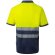 Polo piqué bicolor alta visibilidad vl achelous manga corta Azul marino/Amarillo detalle 11