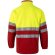 Chaqueta polar bicolor Eros con bandas reflectantes EN20471 Rojo/Amarillo detalle 42