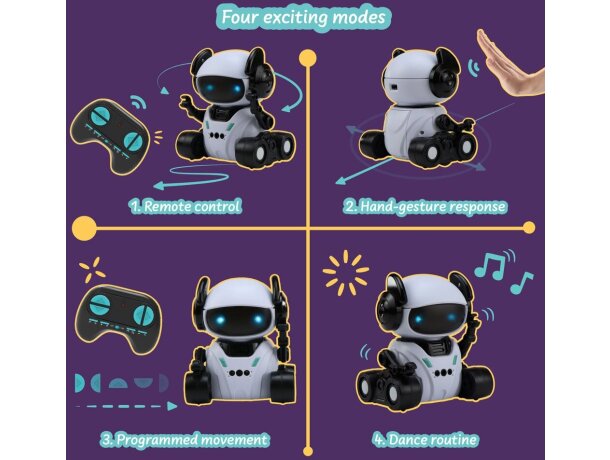 Romi Intelligent Robot educativo con reconocimiento de gestos Multicolor detalle 9