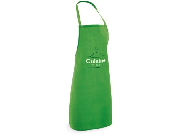 Delantal. verde claro