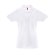Polo mujer Berlin blanco corte cinturón piqué