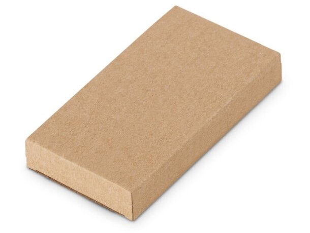 Organizador con cargador de escritorio de bambú Hi!dea Mott Natural detalle 2