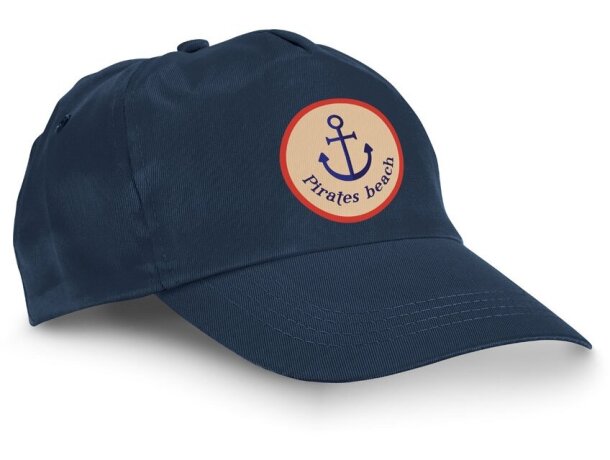 Gorras cierre con velcro poliéster Hi!dea Chilka Azul marino detalle 1