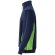 Sudadera de rizo bicolor Svarog cuello alto media cremallera Azul marino/Verde detalle 15
