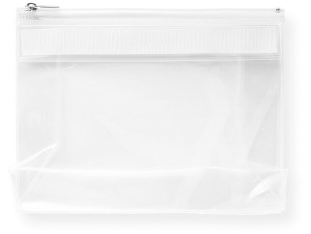 Bolsa Chastain de higiene personal personalizada blanco