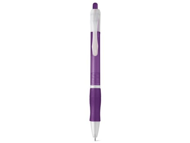 Bolígrafo de plástico Slim ergonómico morado