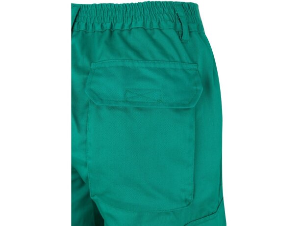 Pantalón de sarga bicolor VL Athena con bandas reflectantes Verde/Amarillo detalle 30