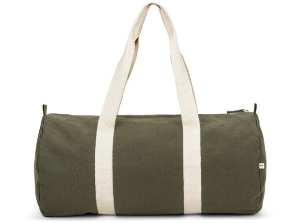 Bolsa de deporte Saint Sport de algodón y poliéster reciclados Verde oscuro detalle 8