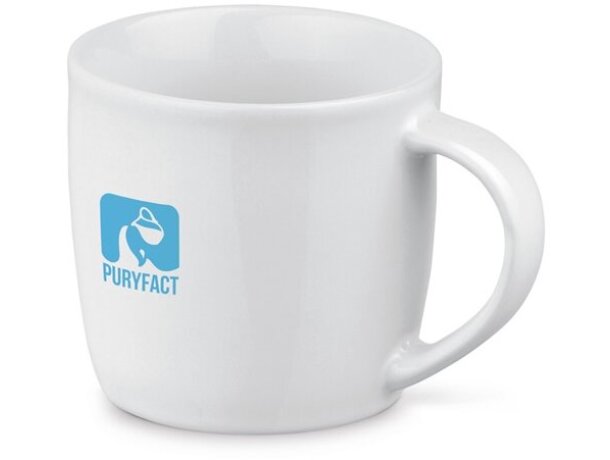 Taza de cerámica blanca de 370 ml blanco