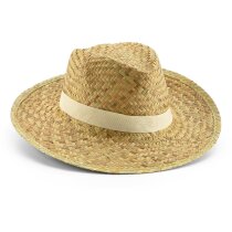 Sombrero de paja talla única personalizado natural