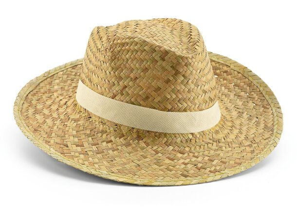 Sombrero de paja talla única personalizado natural