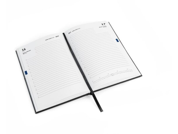 Agenda Ibsen A5 en pu con páginas fsc certificadas y bolsillos Rojo detalle 8