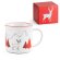 Taza cerámica Vernon X navideña roja 360 ml