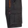 Bermudas Hemera bicolor multibolsillos con cinturilla elástica Negro/Naranja detalle 17