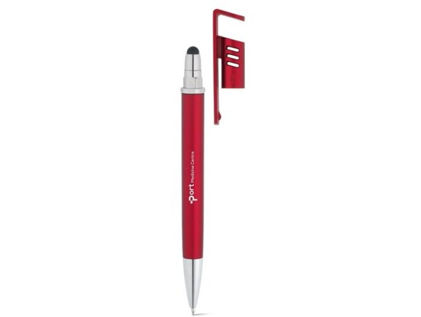 Bolígrafo Tecna con acabado metalizado rojo