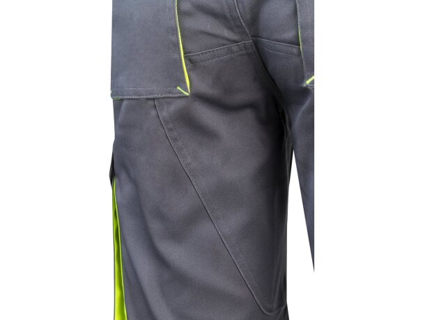 Bermudas Hemera bicolor multibolsillos con cinturilla elástica Gris/Amarillo detalle 25
