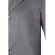 Blusa de sarga Danu unisex con cinturón y bolsillos Gris detalle 12