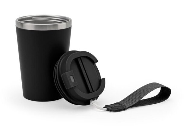 Vaso térmico Spitz de acero inoxidable reciclado con acabado mate Negro detalle 14