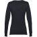 Jersey de punto cuello v mujer Milan Women Negro detalle 13