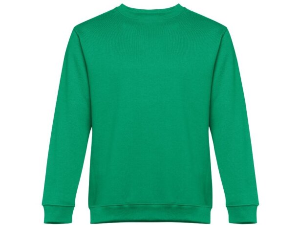 Sudadera Delta unisex de algodón y poliéster con interior cardado Verde detalle 39