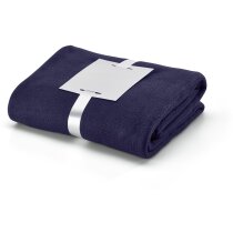 Manta polar con lazo de 240 gr merchandising azul Manta polar con lazo de 240 gr merchandising azul