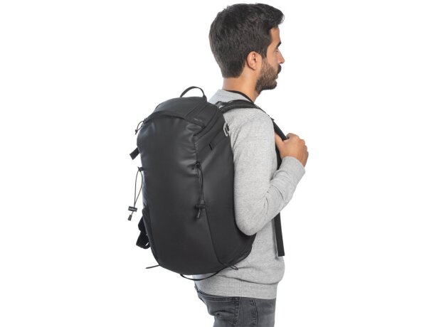 Mochila de senderismo Alasca con revestimiento impermeable Negro detalle 16
