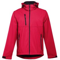 Chaqueta softshell thc zagreb ii roja con capucha