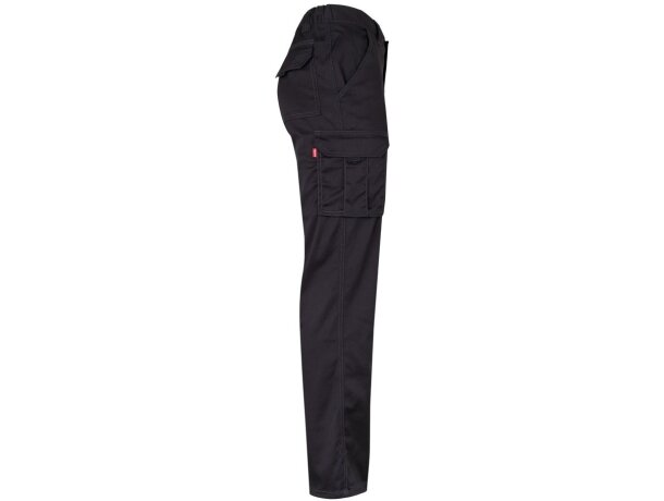 Pantalón lugh multibolsillos elástico con bolsillos de fuelle Negro detalle 50