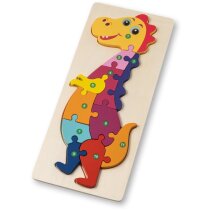 Puzzle Diplodoco de madera con forma dinosaurio