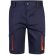 Bermudas Hemera bicolor multibolsillos con cinturilla elástica Azul marino/Naranja
