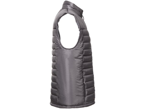 Chaleco acolchado THC Cloud nailon reciclado unisex Gris detalle 6