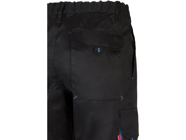 Pantalón de sarga multibolsillos bicolor VL Hypnos Negro/Azul claro detalle 50