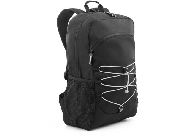 Mochila Delfos Backpack rPET reflectante portátil 15.6 pulgadas Negro detalle 7