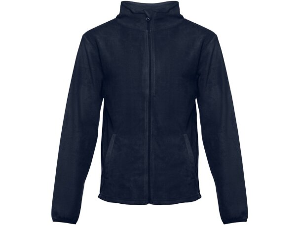 Chaqueta polar Helsinki con cremallera y bolsillos Azul marino detalle 2