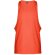 Camiseta sin mangas Ibiza de algodón cardado 140 g/m² Naranja coral detalle 14