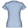 Camisetas manga corta corte entallado de algodón 150 g/m2 Thc Sofia Azul pastel detalle 14