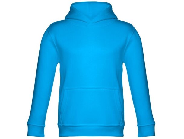 Sudadera Phoenix Kids con capucha para niños, algodón y poliéster Azul aqua detalle 7