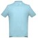 Polo Adam de algodón piqué cardado con cuello canalé Azul claro detalle 35