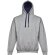 Sudadera Moscow unisex con capucha, bolsillo marsupial y cordones Gris claro matizado detalle 5