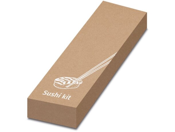 Set de hacer sushi con logotipo de bambú Hi!dea Morimoto detalle 2