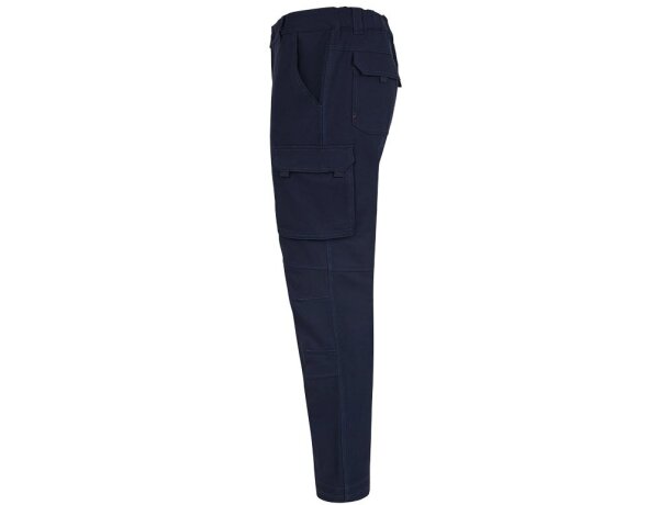 Pantalones nymphs de sarga elastica multiestiramiento 8 bolsillos Azul marino detalle 24