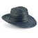sombrero de paja vaquero de colores personalizado azul