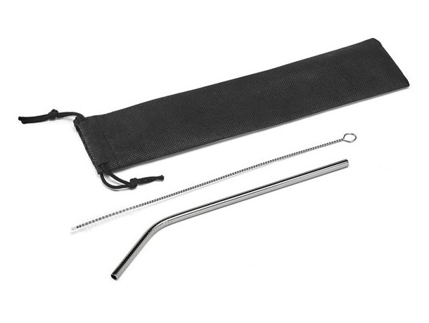 Pajita ecológica personalizable Cocktail de acero inoxidable reutilizable detalle 1