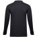 Polo Bern de manga larga en algodón 210 g/m² para hombre Azul eclipse detalle 2