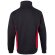 Sudadera de rizo bicolor Svarog cuello alto media cremallera Negro/Rojo detalle 17