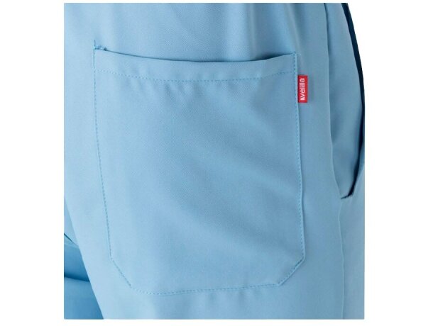 Pantalon freyr microfibra repelente a líquidos unisex sanitario Azul pastel detalle 16