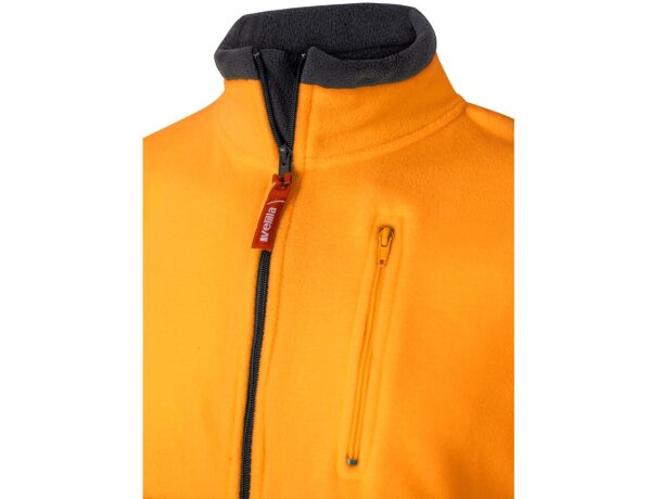 Chaqueta polar bicolor Eros con bandas reflectantes EN20471 Azul marino/Naranja detalle 28