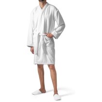 Albornoz Ruffalo algodón reciclado con bolsillos