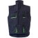 Chaleco acolchado bicolor multibolsillos unisex VL Nergal Azul marino/Verde
